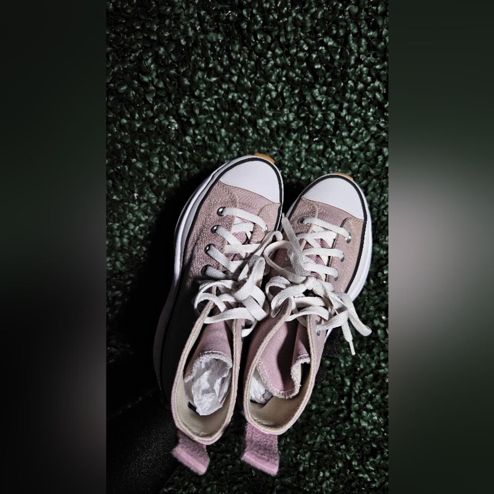 Converse Pink High-Top Sneakers - Picture 4 of 4
